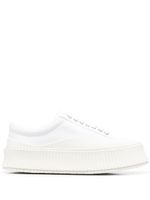 Jil Sander baskets à bout rond - Blanc