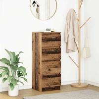 Dressoir 37,5x35x99 cm spaanplaat oud hout