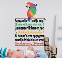 Muursticker papegaaitje leef je nog