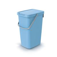 Keden GFT of rest afvalbak - lichtblauw - 20L - afsluitbaar - 23 x 29 x 45 cm - klepje/hengsel   -