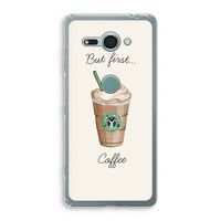 But first coffee: Sony Xperia XZ2 Compact Transparant Hoesje