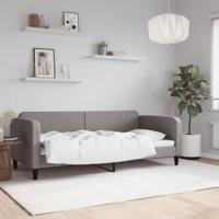Slaapbank 90x200 cm stof taupe