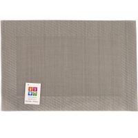 Placemats Hampton - 1x - taupe - PVC - 30 x 45 cm Placemats Hampton - 1x - taupe - PVC - 30 x 45 cm