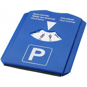 Parkeerschijf met ijskrabber - draaischijf voor parkeren - 12 x 15 cm - blauw