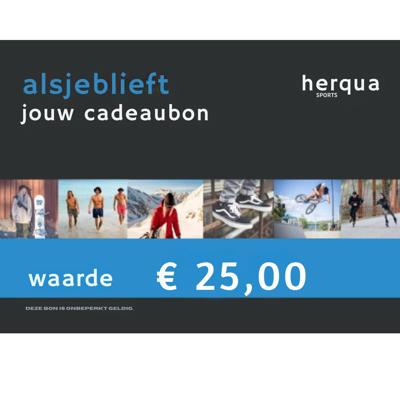 Herqua Cadeaubon 25,00 euro Cadaeubon 25