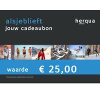 Herqua Cadeaubon 25,00 euro Cadaeubon 25