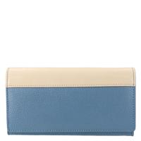 Leather Design Overslag Portemonnee RFID Revival Vintage Fairyblue