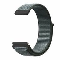 Garmin Forerunner 55 / 245 / 645 - Sport Loop nylon bandje - Donkergrijs / blauw gemêleerd