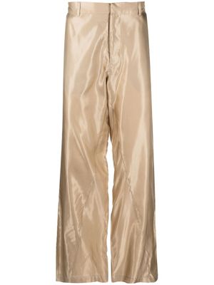 Bianca Saunders pantalon ample en soie - Tons neutres