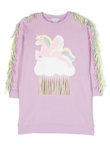 Stella McCartney Kids robe-sweat à motif licorne - Violet