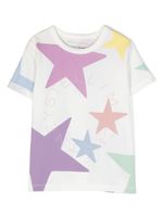 Stella McCartney Kids t-shirt en coton à étoiles imprimées - Blanc