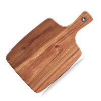 1x Rechthoekige acacia houten snij/serveerplanken 32 cm - Snijplanken