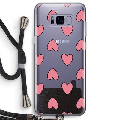 Ondersteboven verliefd: Samsung Galaxy S8 Transparant Hoesje met koord