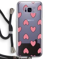 Ondersteboven verliefd: Samsung Galaxy S8 Transparant Hoesje met koord