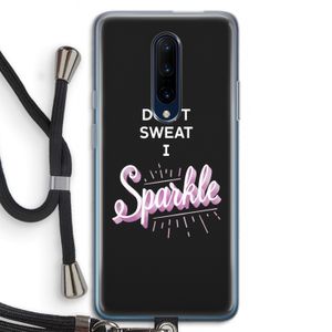 Sparkle quote: OnePlus 7 Pro Transparant Hoesje met koord