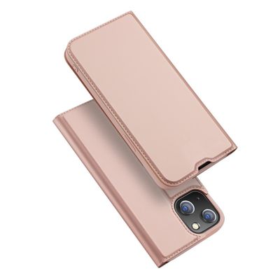 Dux Ducis - Slim bookcase hoes - iPhone 13 Mini - Rose Goud