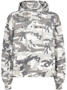 Stampd camouflage-print patchwork hoodie - Tons neutres