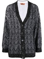 Missoni cardigan orné de sequins à col v - Noir