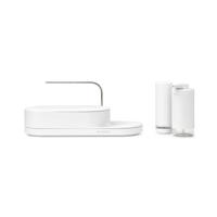 SinkStyle Organiser Set, 3-delig (organiser, zeep- en afwasmiddeldispenser) - Mineral Fresh White - thumbnail