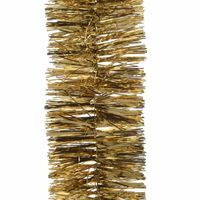 Decoris Kerstslinger-guirlande - goud - glanzend lametta - 270 cm - thumbnail