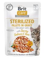 BRIT Care Cat Sterilized Salmon&Tuna Pouch - katten natvoer - 85 g