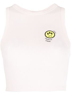 BARROW haut nervuré à logo imprimé - Rose