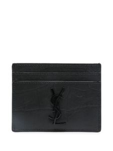 Saint Laurent porte-cartes classique - Noir