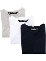 Palm Angels lot de trois t-shirts en coton stretch - Bleu