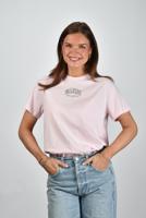 Ganni t-shirt A1050057 chalk pink