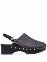 Ancient Greek Sandals mules en cuir - Noir