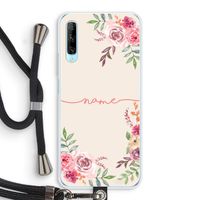 Rozen: Huawei P Smart Pro Transparant Hoesje met koord