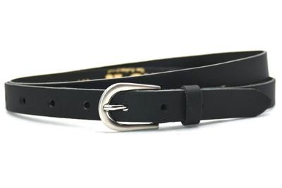 Take It Leren Riem 2 cm Zwart