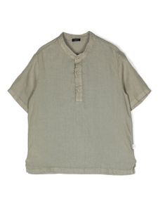 Il Gufo chemise sans col à manches courtes - Vert