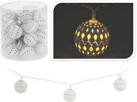 Led met 10 witte balletjes - Nampook