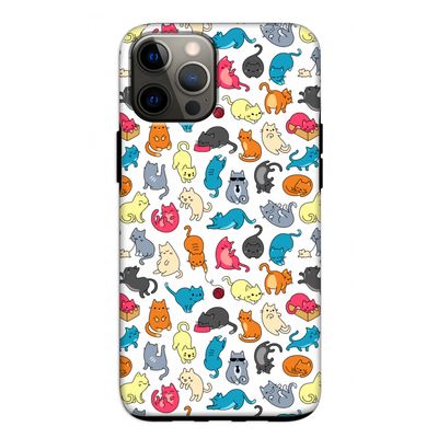 Kleurrijke katten: iPhone 12 Tough Case