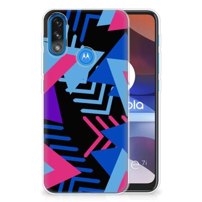 Motorola Moto E7/E7i Power | TPU Hoesje | Funky Triangle