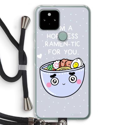 I'm A Hopeless Ramen-Tic For You: Pixel 5 Transparant Hoesje met koord