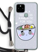 I'm A Hopeless Ramen-Tic For You: Pixel 5 Transparant Hoesje met koord