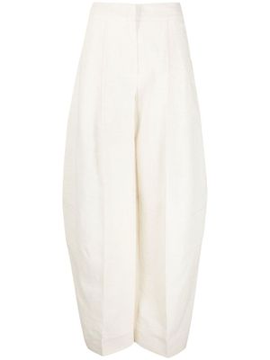 Jacquemus pantalon ample à taille haute - Tons neutres