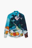 Overhemd met stillevenruit - BLUE - XL