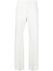 Ferragamo pantalon droit à taille haute - Blanc