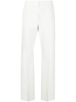 Ferragamo pantalon droit à taille haute - Blanc