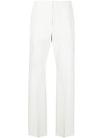 Ferragamo pantalon droit à taille haute - Blanc