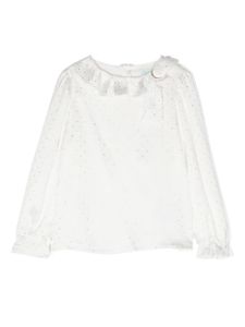 Abel & Lula blouse à pois - Blanc