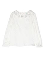 Abel & Lula blouse à pois - Blanc