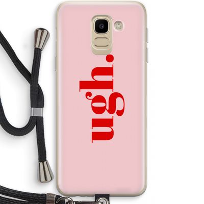 Ugh: Samsung Galaxy J6 (2018) Transparant Hoesje met koord
