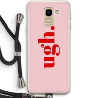 Ugh: Samsung Galaxy J6 (2018) Transparant Hoesje met koord Ugh: Samsung Galaxy J6 (2018) Transparant Hoesje met koord
