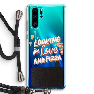 Pizza is the answer: Huawei P30 Pro Transparant Hoesje met koord