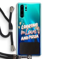 Pizza is the answer: Huawei P30 Pro Transparant Hoesje met koord