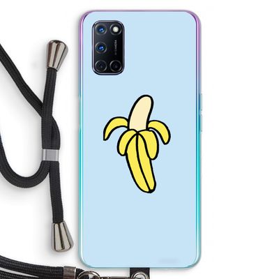 Banana: Oppo A72 Transparant Hoesje met koord